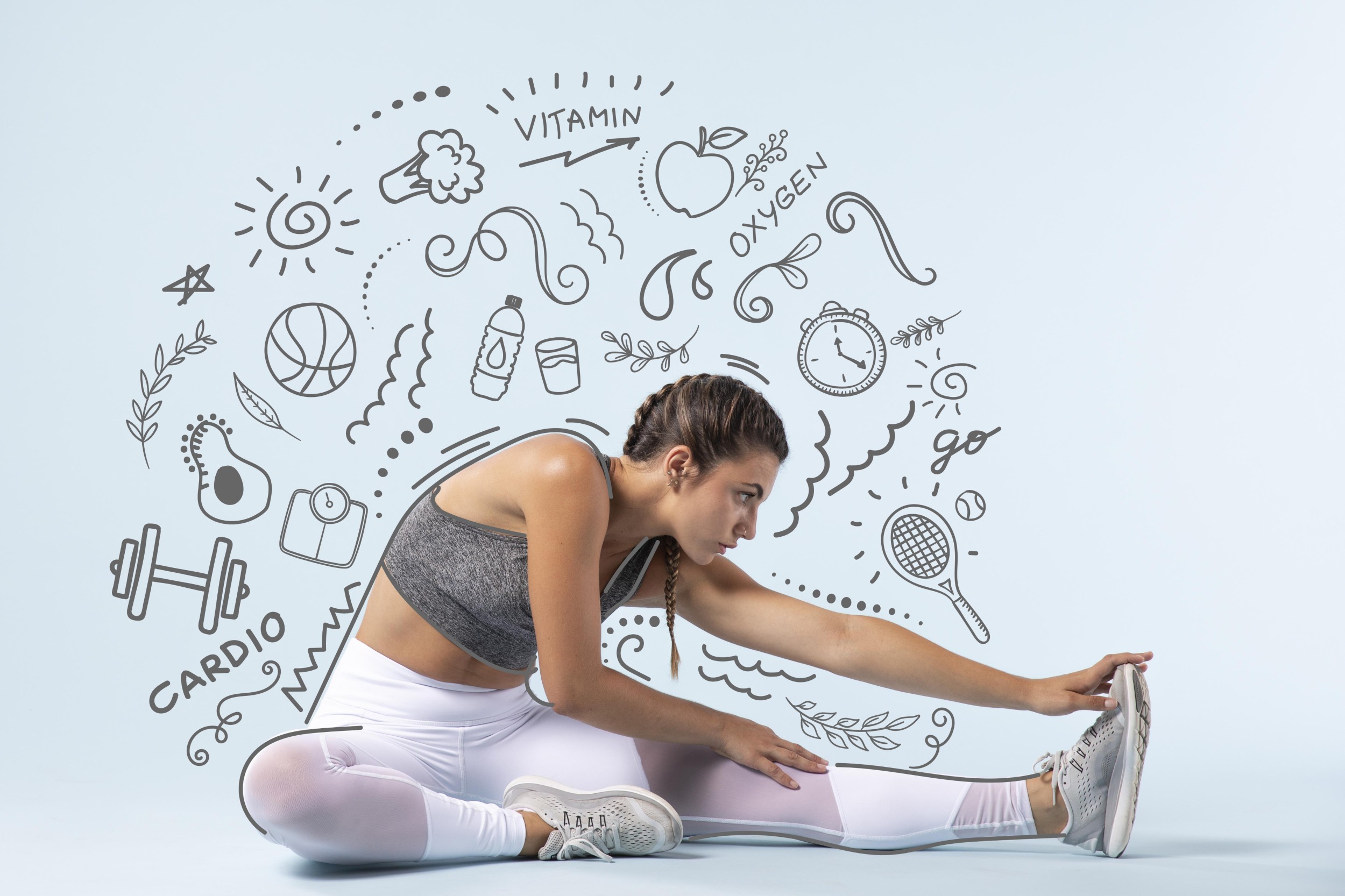 Femeie care face exerciții fizice și mișcare